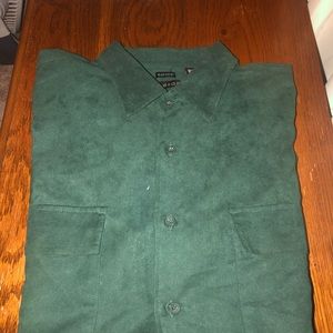 SUEDED Long sleeve button up 2XL